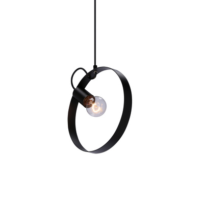 Lampa wisząca Nexo czarna metalowa pojedyncza do salonu E27