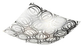 Plafon Silk kwadratowy 30 cm do łazienki i kuchni E27 Candellux