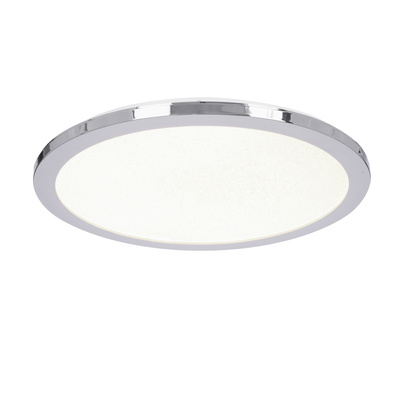 Plafon do łazienki PIXEL  – srebrny 40 cm - okrągły plafon LED z funkcją ściemniania 3000K 24W IP44