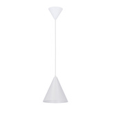 Lampa wisząca Voss Ledea stożek biała do kuchni nad stół 1xE27 metalowa