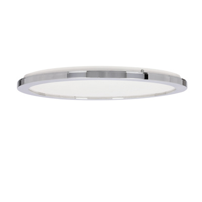 Plafon do łazienki PIXEL  – srebrny 40 cm - okrągły plafon LED z funkcją ściemniania 3000K 24W IP44