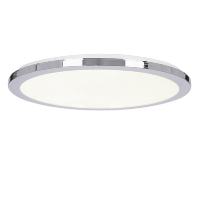 Plafon do łazienki PIXEL  – srebrny 40 cm - okrągły plafon LED z funkcją ściemniania 3000K 24W IP44