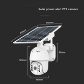 1080P Kamera zewnętrzna WiFi SMART z panelem solarnym / Sensor / IP65 / biała