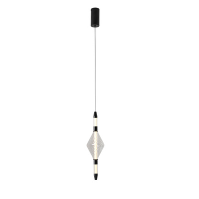 Lampa wisząca Vita szklana złota pojedyncza LED 2700K do salonu