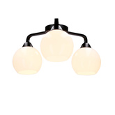 Lampa sufitowa Caldera ze szklanymi kloszami 3-punktowa do kuchni
