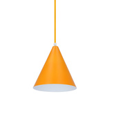 Lampa wisząca Voss Ledea żółta stożek metalowa do kuchni nad stół E27 1-płomienna