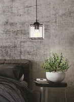 Lampa wisząca Glassia pojedyncza z kloszem akrylowym do salonu E27