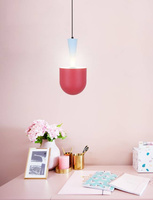 Lampa wisząca Visby Ledea metalowa kolorowa do salonu 1 płomienna E27
