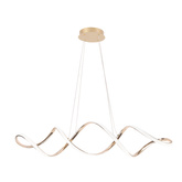 Lampa wisząca Snello nad wyspę kuchenną złota LED zmienna barwa 32W