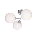 BELWEDER lampa ścienna chromowy 3x40W E14 klosz biały 23-39873