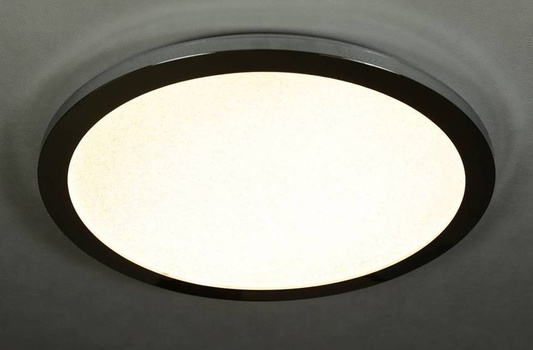 Plafon do łazienki PIXEL  – srebrny 40 cm - okrągły plafon LED z funkcją ściemniania 3000K 24W IP44