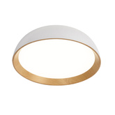 Plafon LED CALABRIA okrągły do kuchni i łazienki 40 cm 4000K biało-drewniany