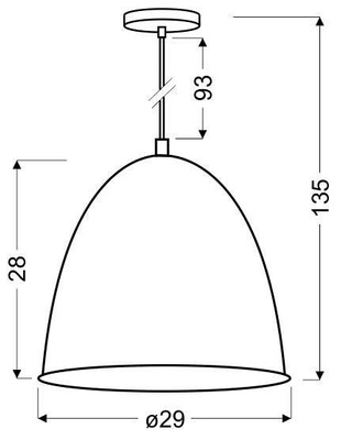 Lampa wisząca Patch czarna metalowa pojedyncza z kloszem do salonu E27