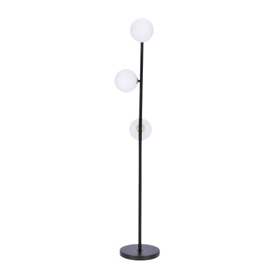 Lampa podłogowa Kama klasyczna z kloszem 3-punktowa do salonu