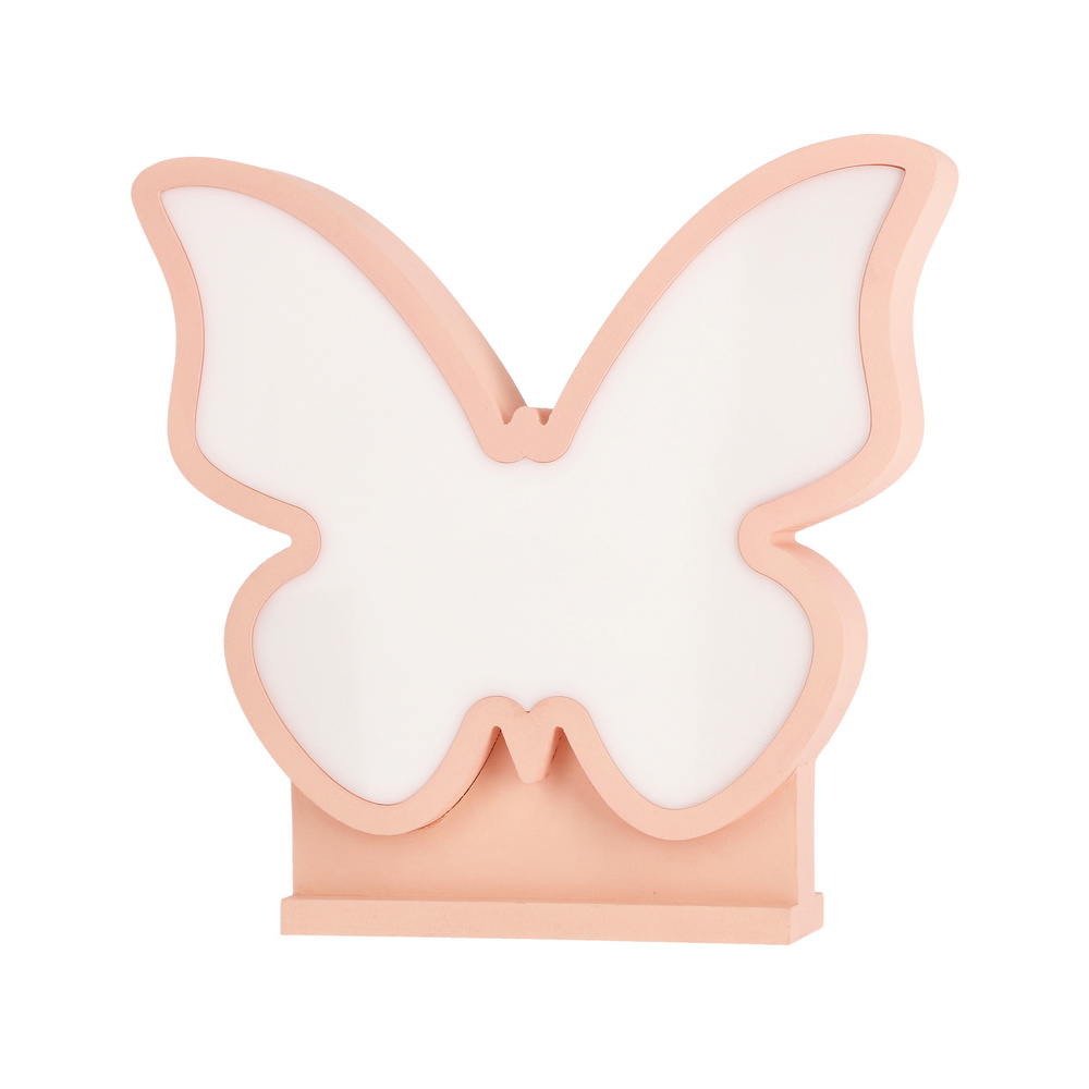 Lampka Butterfly do pokoju dziecięcego motyl różowa LED nocna