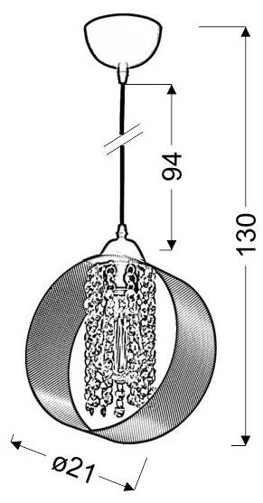 Lampa wisząca Andaro metalowa kula do jadalni nad stół brązowa E27
