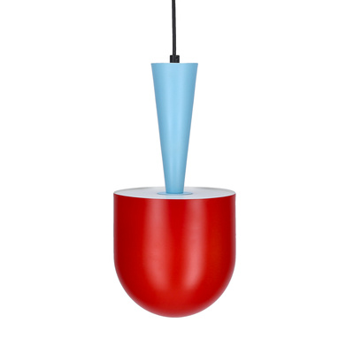 Lampa wisząca Visby Ledea metalowa kolorowa do salonu 1 płomienna E27