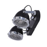 Crazy lampa sufitowa listwa czarny 2x15w gu10 klosz bezbarwny