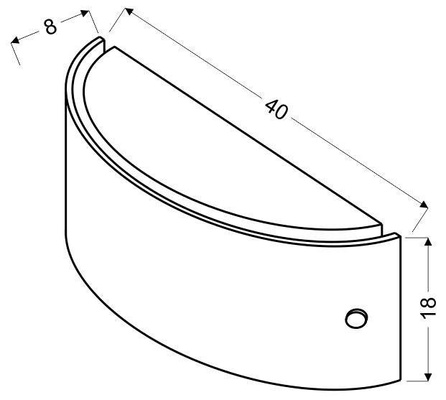 Plafon Fuzo biały prostokątny kryształki 40 cm E27
