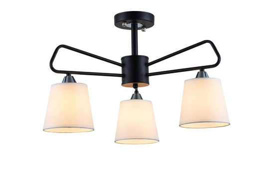 Lampa sufitowa Morley listwa z abażurami 3-punktowa do salonu