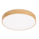 Plafon LED FIGARO okrągły do kuchni zmienna barwa światła 3000–6000K 38 cm brązowy na pilota