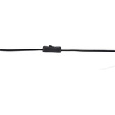caldera stołowa czarny 1x60w E27 klosz biały