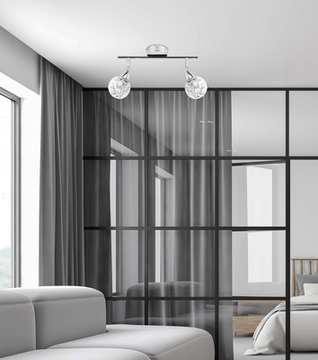 Lampa sufitowa Bolo listwa regulowana 2-punktowa LED do salonu