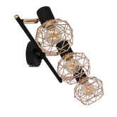 Lampa sufitowa Acrobat listwa ze szklanymi kloszami regulowana 3-punktowa