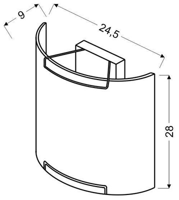 Plafon Edgar kwadratowy biały do łazienki i kuchni 24 cm E27