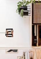 Lampa wisząca Varna czarna drewniana loft do salonu 1xE27 regulowana
