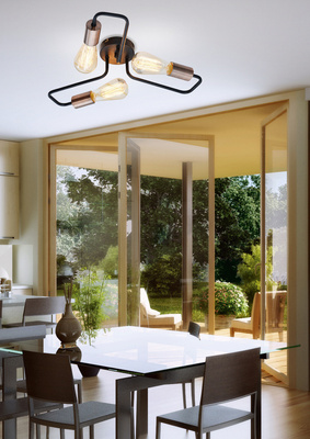 Lampa sufitowa Herpe listwa 3-punktowa metalowa