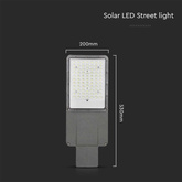 35W Lampa Uliczna LED Solarna /  Bateria: 18AH LiFePO4 / Barwa: 6500K