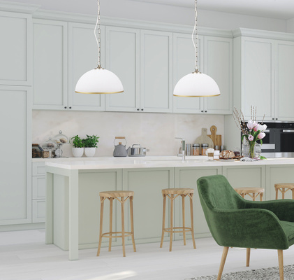 Lampa wisząca Sugar szklana nad stół do kuchni regulowana 1xE27 Candellux