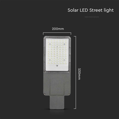 30W Lampa Uliczna LED Solarna / Bateria: 60AH LiFePO4 / Barwa: 6500K