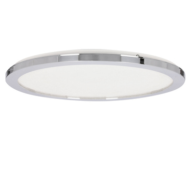 Plafon do łazienki PIXEL  – srebrny 40 cm - okrągły plafon LED z funkcją ściemniania 3000K 24W IP44