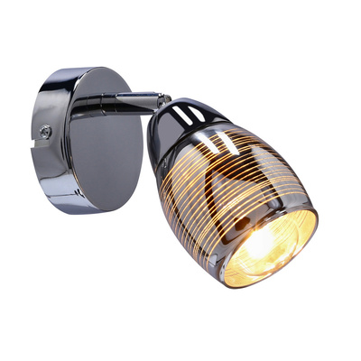 Kinkiet Milton regulowany metalowy chrom do salonu nad lustro E14