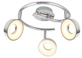Lampa sufitowa Isla reflektor regulowana 3-punktowa LED do salonu