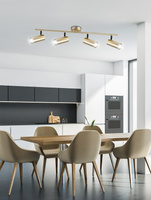 Lampa sufitowa Colly złota listwa regulowana 4-punktowa do salonu