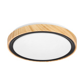 Plafon LED Aflo okrągły drewniany 38 cm 24W 3000-6000K zmienna barwa światła