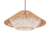 Lampa wisząca z abażurem Africa do sypialni i jadalni czarna 1xE27