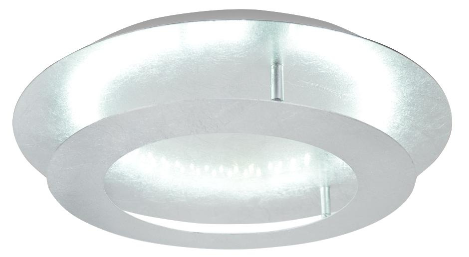 Plafon LED Merle okrągły 40 cm srebrny 3000K do salonu i sypialni