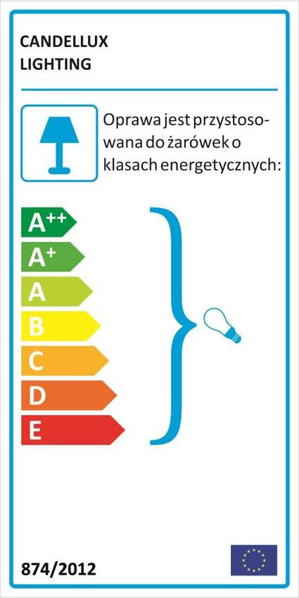 Lampa sufitowa wisząca Candellux Robinson 31-37671   E27 biały/ wnętrze żółte