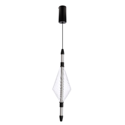 Lampa wisząca Vita szklana złota pojedyncza LED 2700K do salonu