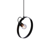 Lampa wisząca Nexo czarna metalowa pojedyncza do salonu E27