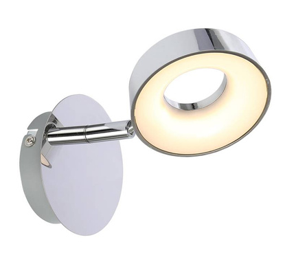 Kinkiet Isla srebrny regulowany led do salonu nowoczesny Candellux