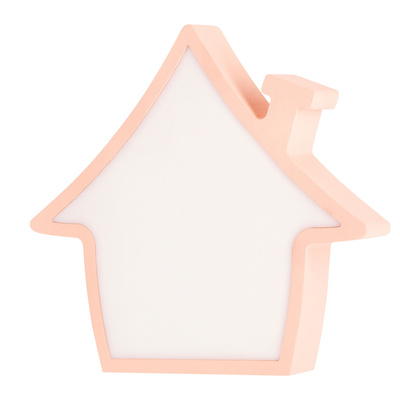Lampka House IQ Kids do pokoju dziecięcego LED różowa zintegrowana