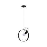 Lampa wisząca Nexo czarna metalowa pojedyncza do salonu E27