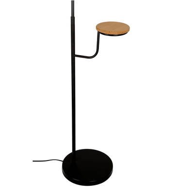Lampa podłogowa Vanity z półką do salonu z kloszem E27 IP20