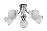 Lampa sufitowa Elotte ze szklanymi kloszami 5-punktowa do salonu