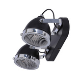 Crazy lampa sufitowa listwa czarny 2x15w gu10 klosz bezbarwny